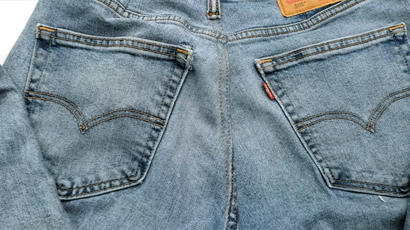 fix jean pockets that stick out