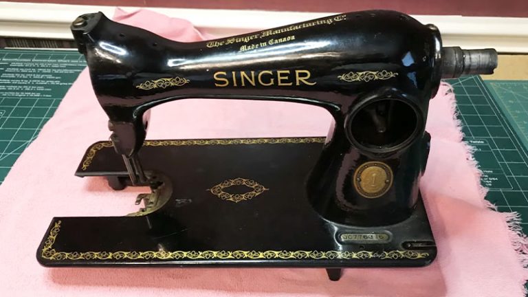 Antique Chrome Sewing Machine