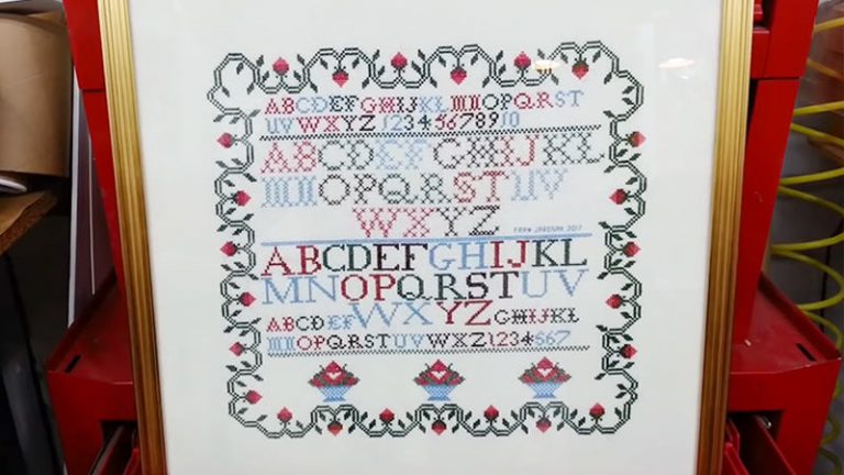 Cross Stitch Be Framed With Glass