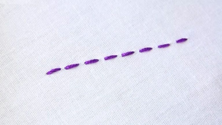 Whipped Running Stitch