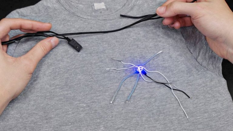 Attach El Wire to Clothes