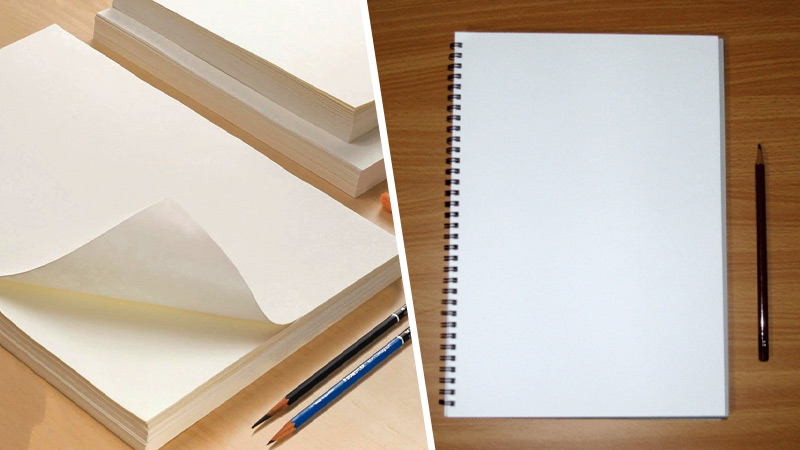 What is the difference between sketch & drawing paper
