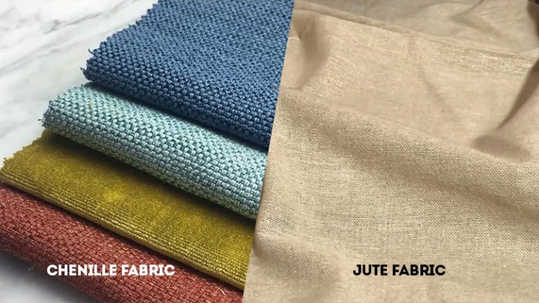 chenille fabric vs jute fabric