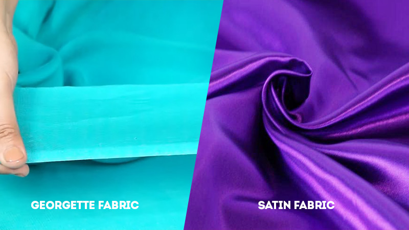 georgette vs satin