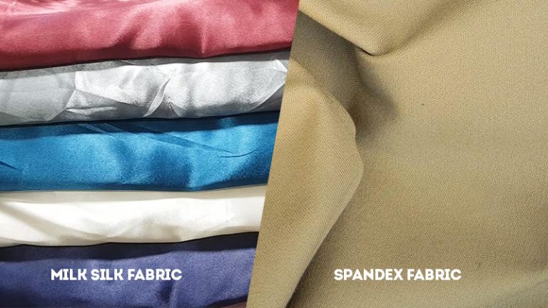 milk silk fabric vs spandex