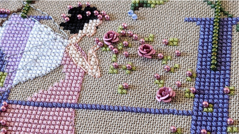 How to Add Beads to Cross Stitch