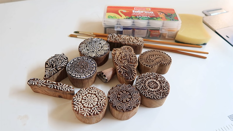 Basic Materials For Block Printing Fabric