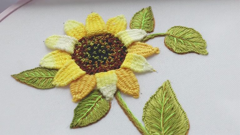 How to Embroider a Sunflower: A Step-by-Step Guide - Wayne Arthur Gallery