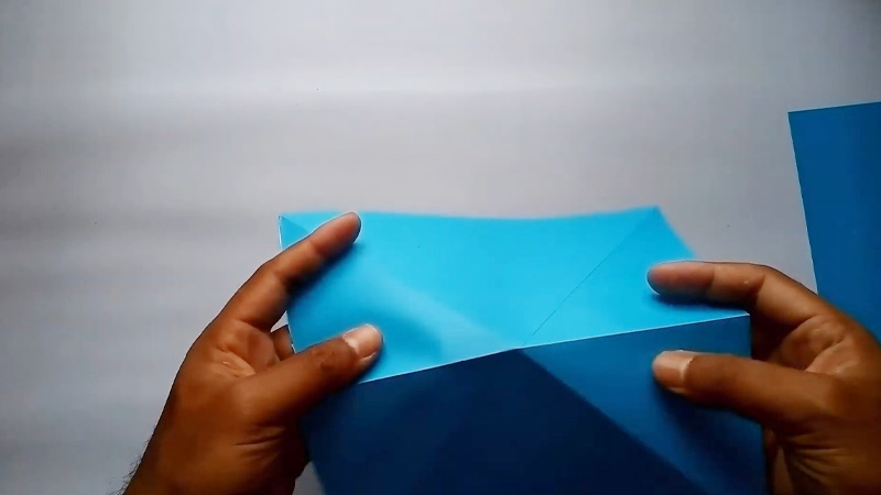 Fold in half vertically