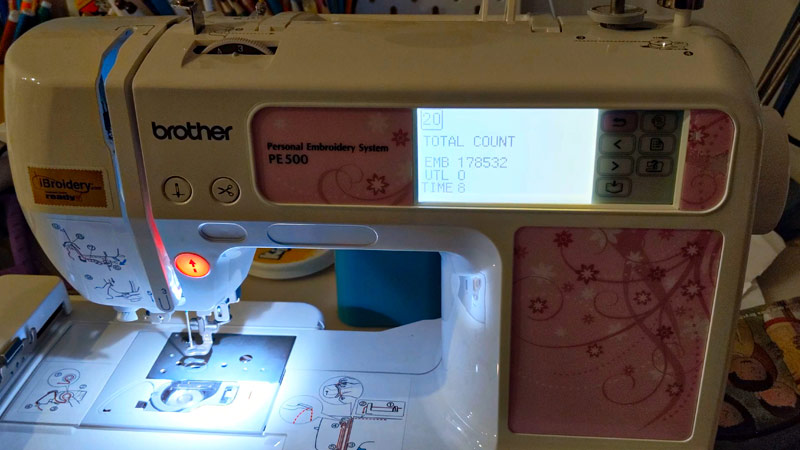 High Stitch Count on an Embroidery Machine