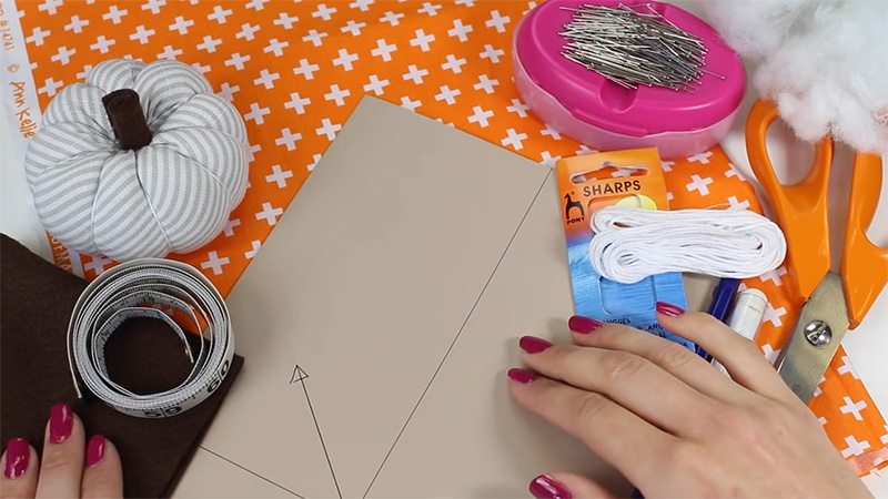 What You Need To Make Fabric Pumpkins