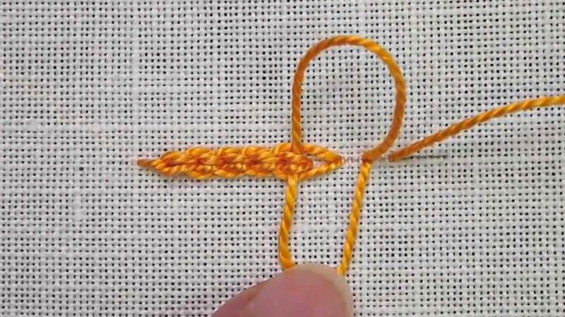 Fishbone Chain Stitch