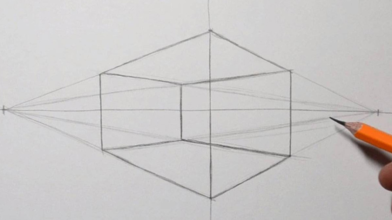 Draw the Horizon Line and Vanishing Points