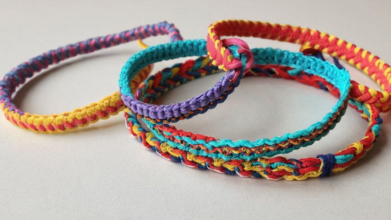 Construct Colorful Friendship Bracelets 