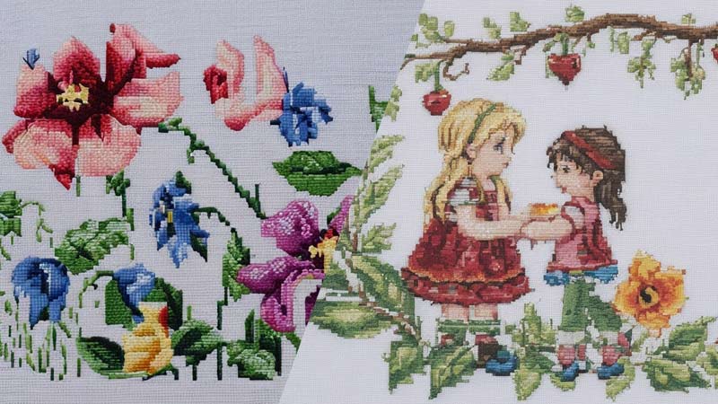 Stamped vs. Counted Cross Stitch