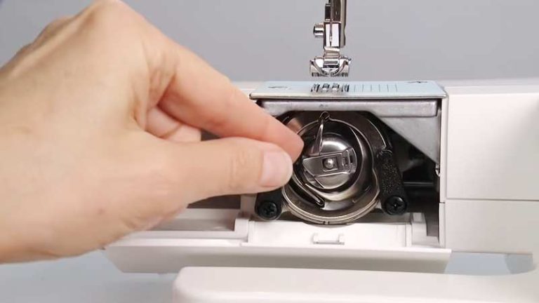 Bobbin Pin On a Sewing Machine